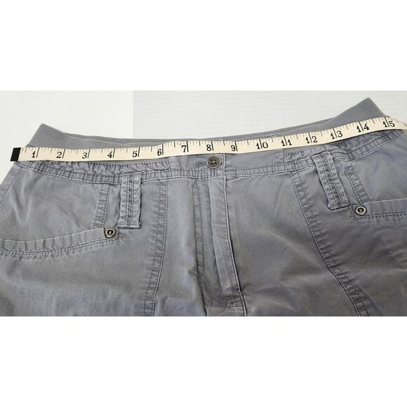 Laura Ashley Gray Cargo Pants Womens size 4 Utility Multi Pocket Casual - Picture 3 of 12